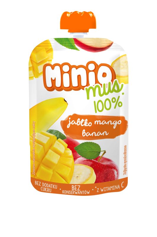 LEWIATAN MUS MINIO JABŁ/BANAN/MANGO 100G.