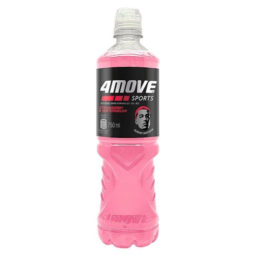 4Move Napój izotoniczny niegazowany o smaku truskawka - arbuz 750 ml