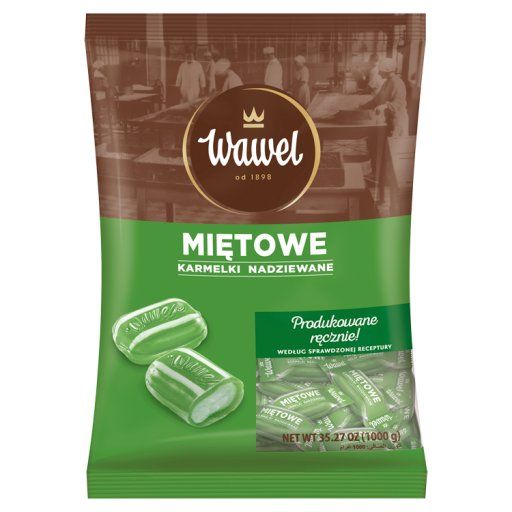 Wawel Miętowe karmelki nadziewane 1000 g