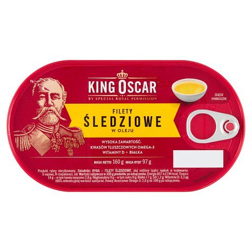 King Oscar Filety śledziowe w oleju 160 g