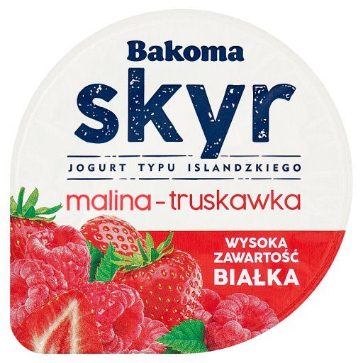 Bakoma Skyr Jogurt typu islandzkiego malina-truskawka 150 g