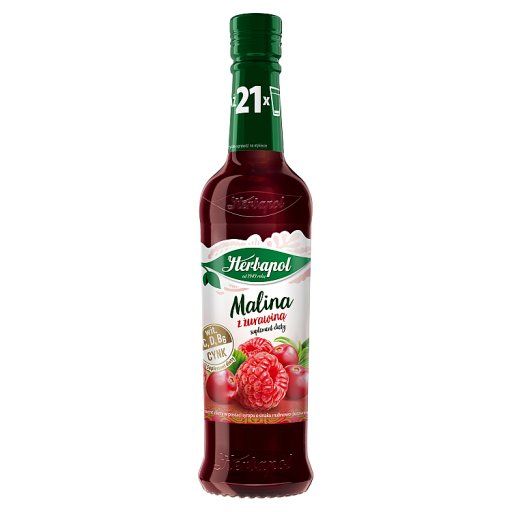 Herbapol Suplement diety malina z żurawiną 420 ml