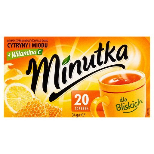 Minutka Herbata czarna aromatyzowana z miodem 34 g (20 x 1,7 g)