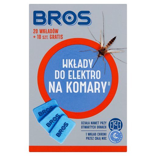 Bros Wkłady do elektro na komary 30 sztuk