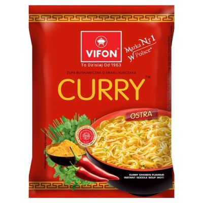 Vifon Zupa błyskawiczna o smaku kurczaka curry 70 g