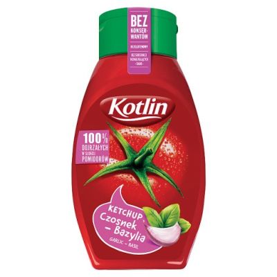 Kotlin Ketchup czosnek-bazylia 450 g